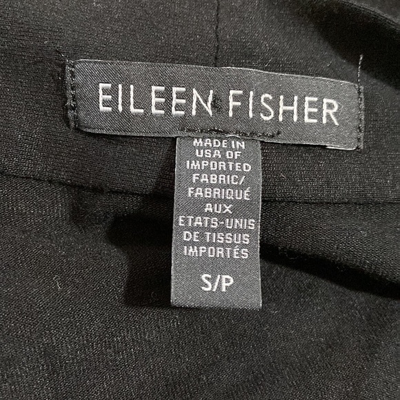 Eileen Fisher black cross front sleeveless top. Size S/P - Picture 6 of 8